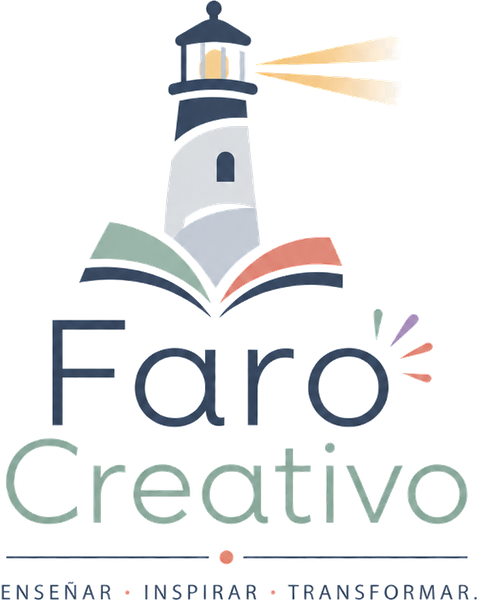 Logotipo de Faro Creativo: Enseñar, Inspirar, Transformar